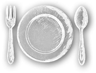 Plate and utensils